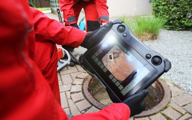 Sewer,Inspection,With,Camera,,Close,Up